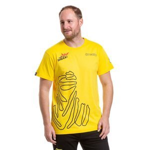 Meatfly pánské tričko Dakar Yellow | Žlutá | Velikost XXL