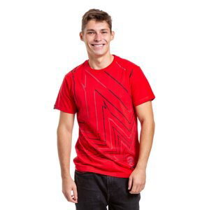 Meatfly pánské tričko Meatwave Bright Red | Červená | Velikost S | 100% bavlna