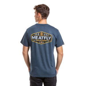 Meatfly pánské tričko Lampy Navy Heather | Modrá | Velikost XL | 100% bavlna