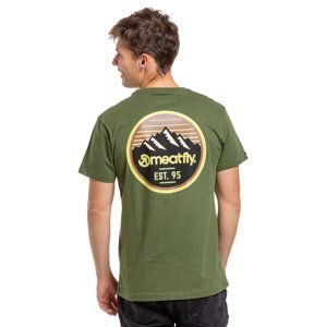 Meatfly pánské tričko Peaky Olive | Zelená | Velikost S