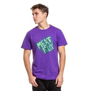 Meatfly pánské tričko Crooky Violet | Fialová | Velikost S