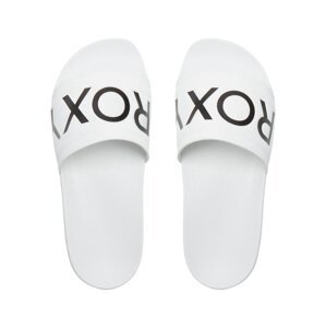 Roxy dámské pantofle Slippy II White/Black Basic | Bílá | Velikost 8 US