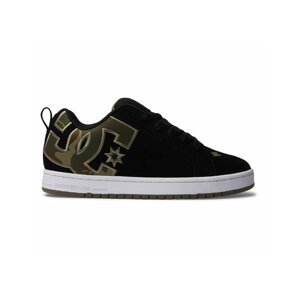 Dc shoes pánské boty Court Graffik Black/Black/Green | Černá | Velikost 11,5 US