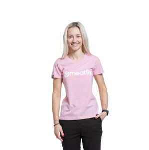 Meatfly dámské tričko Ladies MF Logo Pink Heather | Růžová | Velikost XS