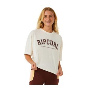 Rip curl dámské tričko Rss Crop Bone | Bílá | Velikost XS