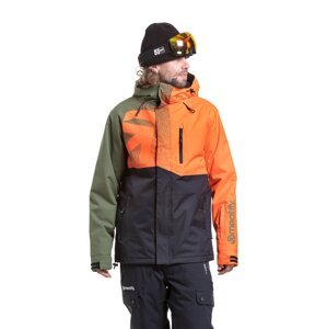 Meatfly pánská SNB & SKI bunda Shader Orange / Bronze Green | Černá | Velikost XL