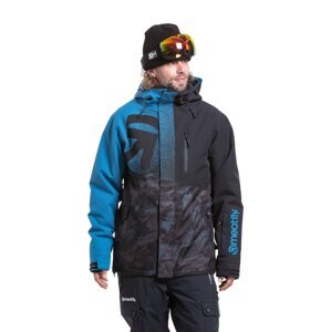 Meatfly pánská SNB & SKI bunda Shader Blue / Mossy Petrol | Černá | Velikost S