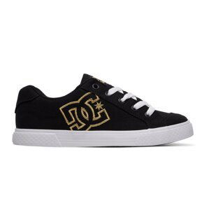 Dc shoes dámské boty Chelsea TX Black/Gold | Černá | Velikost 7,5 US