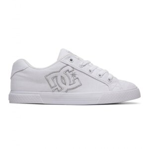 Dc shoes dámské boty Chelsea TX White/Silver | Bílá | Velikost 8,5 US