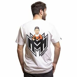 Meatfly pánské tričko Riders Michek White | Bílá | Velikost M | 100% bavlna