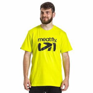 Meatfly pánské tričko Podium Safety Yellow | Žlutá | Velikost L