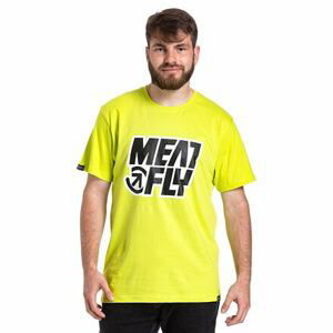 Meatfly pánské tričko Repash Safety Yellow | Žlutá | Velikost XS