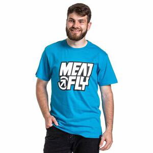 Meatfly pánské tričko Repash Ocean Blue | Modrá | Velikost L