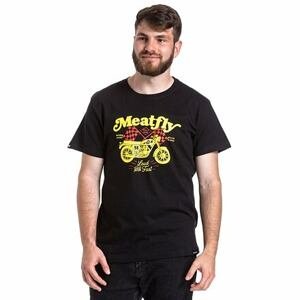 Meatfly pánské tričko Loud And Fast Black | Černá | Velikost M