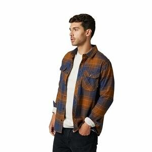 Fox pánská košile Traildust 2.0 Flannel Deep Cobalt | Modrá | Velikost S