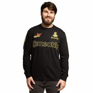 Meatfly pánské tričko s dlouhým rukávem Big Shock Dakar Black | Černá | Velikost S | 100% bavlna