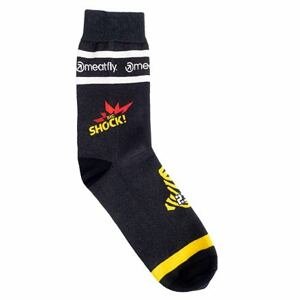 Meatfly ponožky Big Shock Dakar Black | Černá | Velikost S