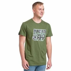 Meatfly pánské tričko Repash Olive | Zelená | Velikost XXL
