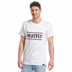Meatfly pánské tričko Rele White | Bílá | Velikost S