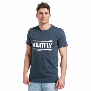 Meatfly pánské tričko Rele Navy Heather | Modrá | Velikost S