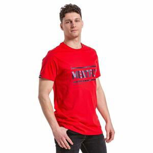 Meatfly pánské tričko Rele Bright Red | Červená | Velikost S
