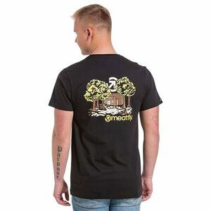 Meatfly pánské tričko Woodshop Black | Černá | Velikost XL