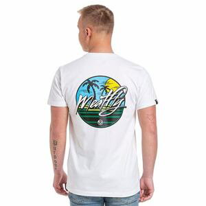 Meatfly pánské tričko Beacher White | Bílá | Velikost S