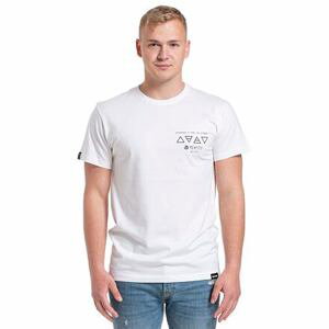 Meatfly pánské tričko Elements White | Bílá | Velikost S