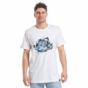 Meatfly pánské tričko Gunball White | Bílá | Velikost XL