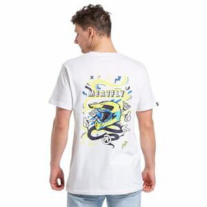 Meatfly pánské tričko Helarm White | Bílá | Velikost M