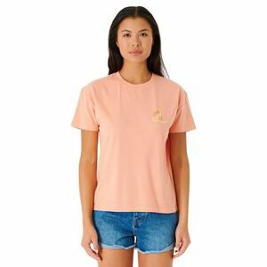 Rip curl dámské tričko The Tropics Relaxed Light Coral | Červená | Velikost S