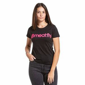 Meatfly dámské tričko Liana Pink Neon/Black | Černá | Velikost M