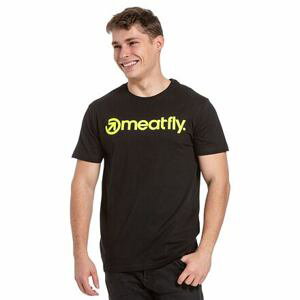 Meatfly pánské tričko Joe Yellow Neon/Black | Žlutá | Velikost XL | 100% bavlna