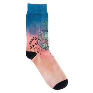 Meatfly ponožky X Pura Vida Eileen Mint Flowers | Mnohobarevná | Velikost S/M