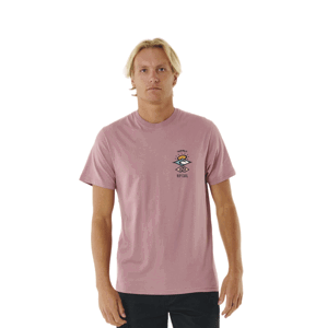 Rip curl pánské tričko Search Icon Mauve | Fialová | Velikost M | 100% bavlna