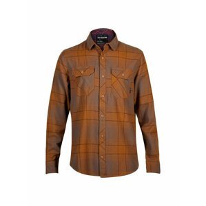 Fox pánská košile Traildust Flannel Nutmeg | Hnědá | Velikost XL | 100% bavlna