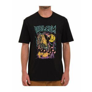 Volcom pánské tričko Fa Max Sherman 2 Sst Black | Černá | Velikost L | 100% bavlna