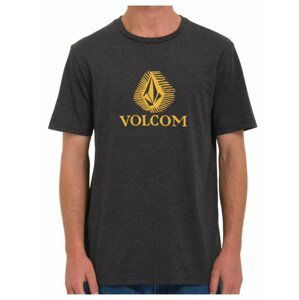 Volcom pánské tričko Offshore Stone Hth Sst Heather Black | Černá | Velikost M