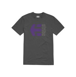 Etnies pánské tričko Corp Combo Grey/White | Šedá | Velikost M