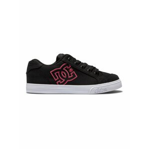 Dc shoes dětské tenisky Chelsea - S21 Black/Pink Stencil | Černá | Velikost 6 US