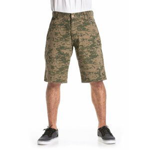 Meatfly Bobber 18 Shorts C - Olive / Binary Camo | Zelená | Velikost 30