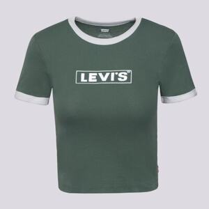 LEVI'S GRAPHIC RINGER MINI TEE GREENS