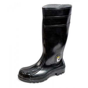 Obuv bezpečnostní holínka BOOTS EUROFORT, S5, PVC+nitril, vysoká, černá