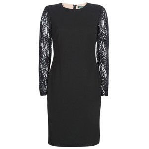 Lauren Ralph Lauren  LACE PANEL JERSEY DRESS  Krátké šaty Černá