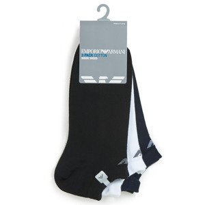 Emporio Armani  CC134-PACK DE 3  Ponožky Černá