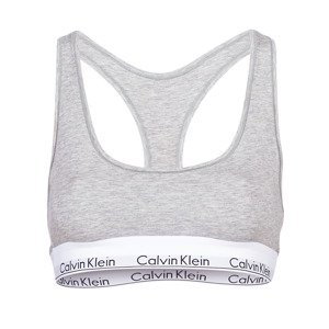 Calvin Klein Jeans  MODERN COTTON UNLINED BRALETTE  Sportovní podprsenky Šedá