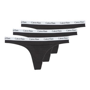 Calvin Klein Jeans  CAROUSEL THONG X 3  String Černá