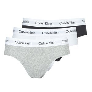 Calvin Klein Jeans  COTTON STRECH HIP BREIF X 3  Slipy Černá
