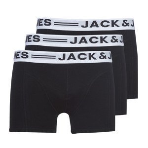 Jack & Jones  SENSE X 3  Boxerky Černá