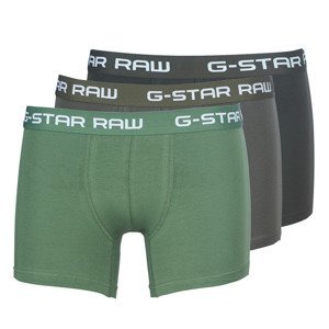 G-Star Raw  CLASSIC TRUNK CLR 3 PACK  Boxerky Zelená